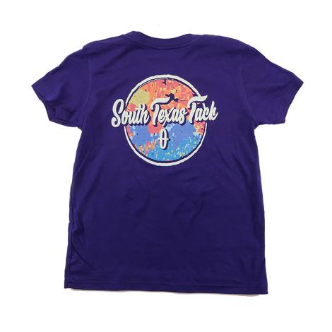 South Texas Tack Purple Wild Flower Girl's T-Shirt 